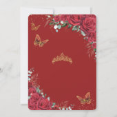 レッドローゼスフローラ金ゴールドキンセアニラ蝶アーチ セーブザデート (裏面)