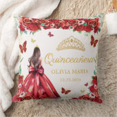 レッドローゼスフローラ金ゴールドプリンセスティアラキンセアニェラ クッション (ブランケット)