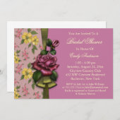 レッドローゼスブライダルシャワー招待状 招待状 (正面/裏面)