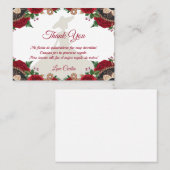 レッドローゼスマリアチキンセニェラサンキューカード 名刺 (正面/裏面)