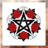 レッドローゼス付きペンタグラム ウィンドウサイン (シート2)