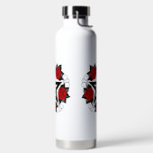 レッドローゼス付きペンタグラム ウォーターボトル (左面)