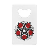 レッドローゼス付きペンタグラム クレジットカード栓抜き (裏面)