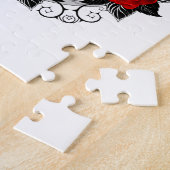 レッドローゼス付きペンタグラム ジグソーパズル (側面)