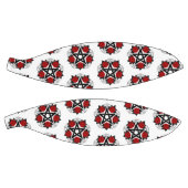 レッドローゼス付きペンタグラム バスケットボール (パネル)