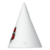 レッドローゼス付きペンタグラム パーティーハット (右)