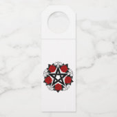 レッドローゼス付きペンタグラム ボトルネックタグ (裏面)