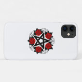 レッドローゼス付きペンタグラム Case-Mate iPhoneケース (裏面(横))