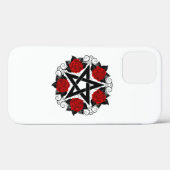 レッドローゼス付きペンタグラム Case-Mate iPhoneケース (裏面 (横))