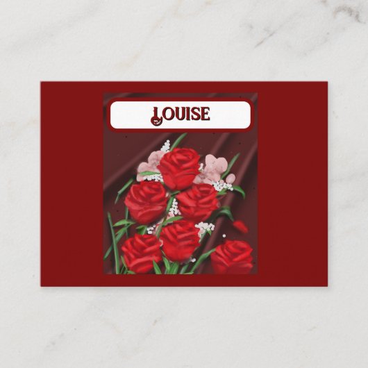 レッドローゼス座席表 プレイスカード (正面)