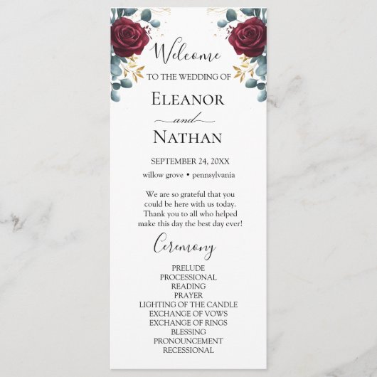 レッドローゼス春サマー結婚ズ プログラム (正面)