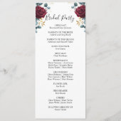 レッドローゼス春サマー結婚ズ プログラム (裏面)