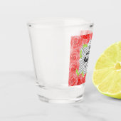 レッドローゼス白黒ストライプズダービーデイ ショットグラス (左)