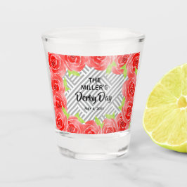 レッドローゼス白黒ストライプズダービーデイ ショットグラス