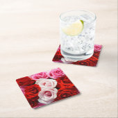 レッドローゼス紙コースター スクエアペーパーコースター (インサイチュ)