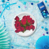 レッドローゼス紙プレート ペーパープレート (パーティー)