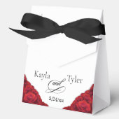 レッドローゼス結婚式の引き出物ボックス フェイバーボックス (正面)