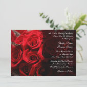 レッドローゼス結婚式招待状2 招待状 (スタンド正面)