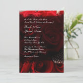 レッドローゼス結婚式招待状 招待状 (スタンド正面)