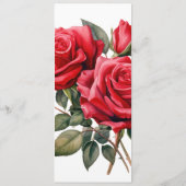 レッドローゼス結婚式 プログラム (裏面)