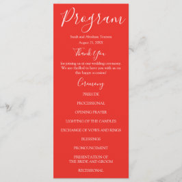 レッドローゼス結婚式 プログラム