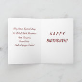 レッドローゼス誕生日カード カード (内部)