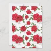 レッドローゼス金ゴールドウエスタンチャロキンセニェラ 招待状 (裏面)