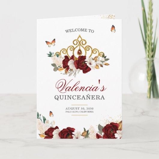 レッドローゼス金ゴールドティアラバタフライキンセアニェラ プログラム (正面)