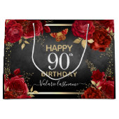 レッドローゼス90th誕生日ラージ抱き枕 ラージペーパーバッグ (正面)