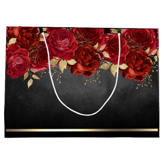 レッドローゼス90th誕生日ラージ抱き枕 ラージペーパーバッグ (裏面)