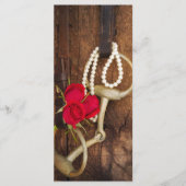 レッドローゼズアンドホースビットウェスタン結婚式 プログラム (正面)