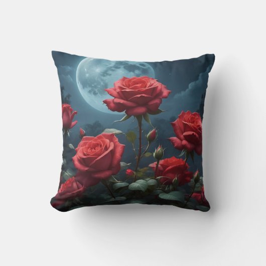 レッドローゼズインザムーンライトホテル装飾用クッション クッション (正面)