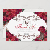 レッドローゼズウエスタンチャラキンセアニェラサンキューユア サンキューカード (正面/裏面)