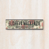 レッドローゼズオフィスドアサインシンボルや象徴名プレート サインプレート (正面)