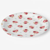 レッドローゼズカントリーカワイイかわいらしー&紙プレート ペーパープレート (アングル)