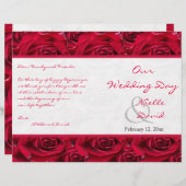 レッドローゼズガロール結婚式 プログラム (正面/裏面)