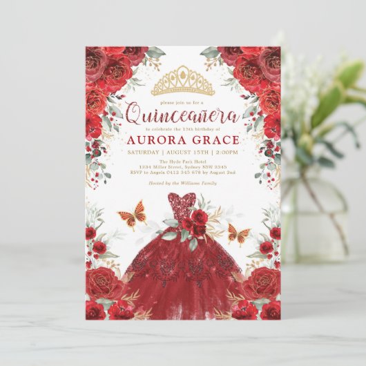 レッドローゼズガーデンプリンセスキンセアニラミカンス 招待状 (スタンド正面)