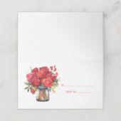 レッドローゼズゲストテーブルナンバー座席表 プレイスカード (外部開封)