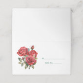 レッドローゼズゲストテーブルナンバー座席表 プレイスカード (外部開封)