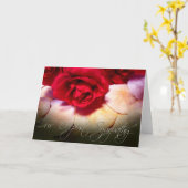 レッドローゼズサンドドルズピーテン悔やみや弔慰 カード (黄色い花)