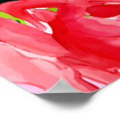 レッドローゼズダービースタイルブライダルシャワー歓迎 ポスター (角)