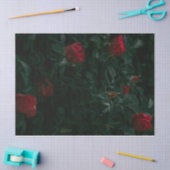 レッドローゼズティッシュペーパーデコパージュギフトラップ 薄葉紙 (クラフト)