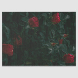 レッドローゼズティッシュペーパーデコパージュギフトラップ 薄葉紙