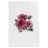 レッドローゼズフローララブ ミディアムペーパーバッグ (正面)