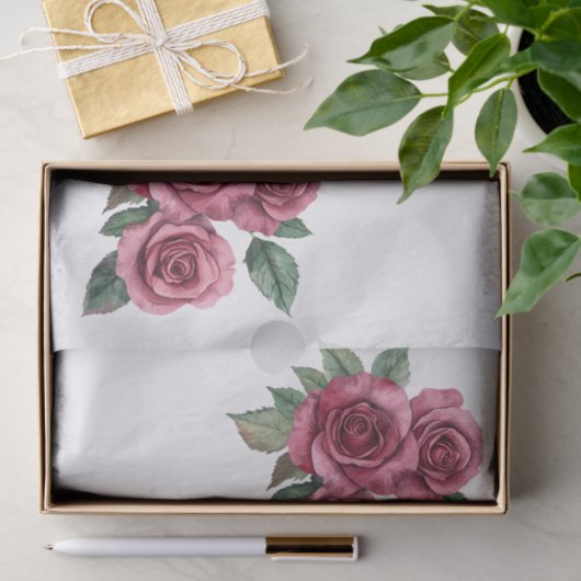 レッドローゼズフローララブ 薄葉紙 (ギフト)