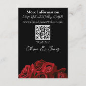 レッドローゼズホワイトブラック エンクロージャーカード (裏面)