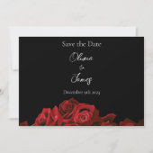 レッドローゼズホワイトブラック セーブザデート (正面)