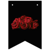 レッドローゼズホワイトブラック バンティングフラッグ (第1の旗)