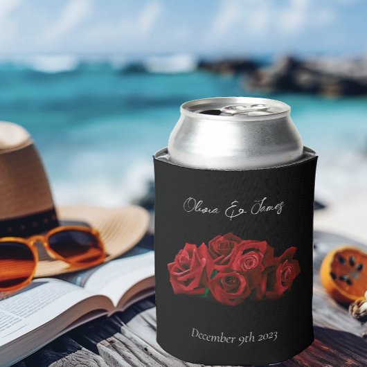 レッドローゼズホワイトブラック 缶クーラー