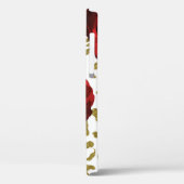 レッドローゼズホワイト金ゴールドチータヒョウアニマルプリント Case-Mate iPhoneケース (裏面 / 左)